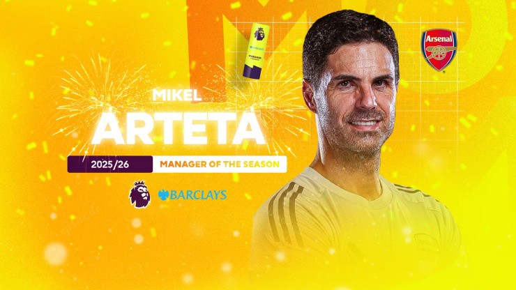 HLV Arteta được vinh danh