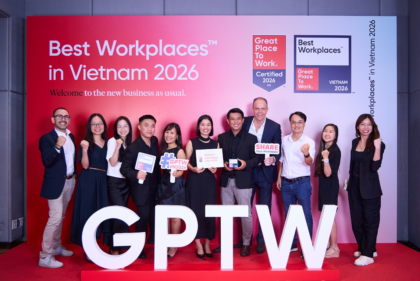 Perfetti Van Melle Việt Nam ghi danh Top 4 Bảng Xếp hạng Best Workplaces 2026.