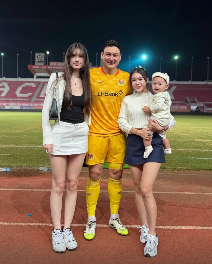 Thanh Giang và gia đình anh trai.