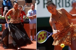 Cựu số 1 thế giới mặc đồ độc lạ ở Roland Garros, đối thủ ức chế vì quá màu mè