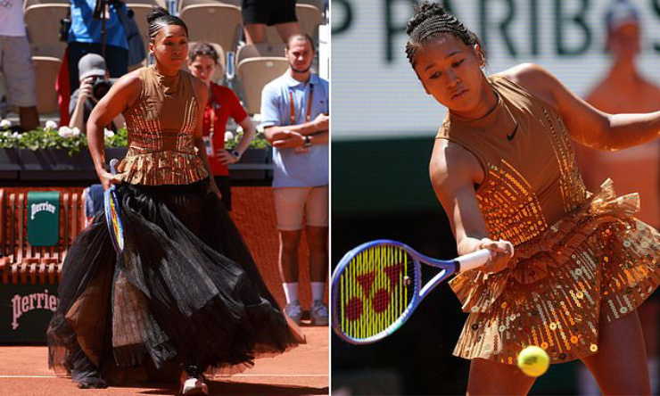 Naomi Osaka mang cả "tháp Eiffel" lên sâu đấu ở Roland Garros 2026