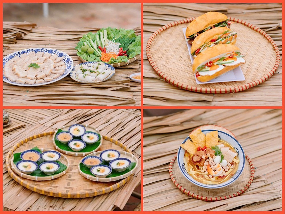 Những hương vị đặc trưng xứ Quảng trở thành điểm nhấn thu hút người tham dự.