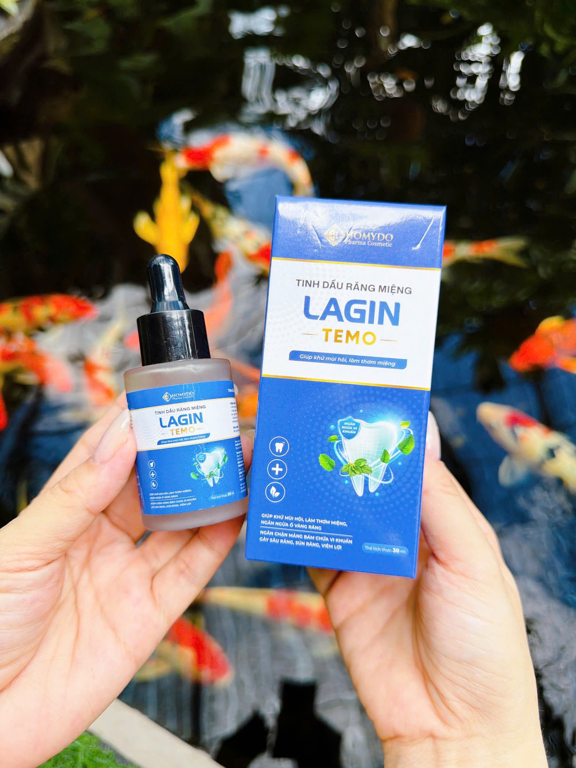 Tinh dầu răng miệng Lagin Temo có thiết kế nhỏ gọn, dễ dàng mang theo bên mình mọi lúc, mọi nơi