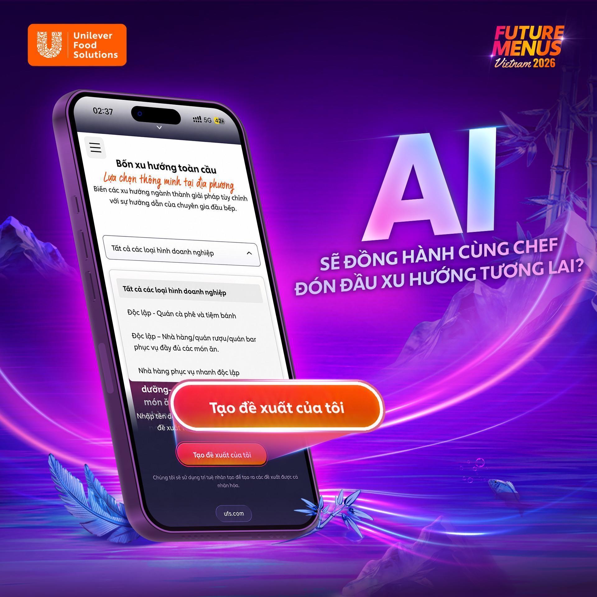 AI dần trở thành trợ lực mới, hỗ trợ các đầu bếp đón đầu xu hướng trong tương lai.