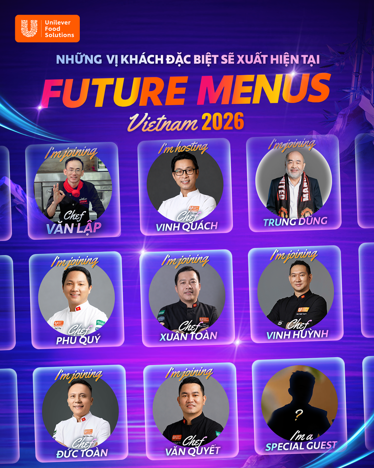 Đội ngũ chuyên gia, đầu bếp dày dặn kinh nghiệm tại UFS cùng nhiều lãnh đạo trong ngành F&B sẽ góp mặt trong sự kiện.