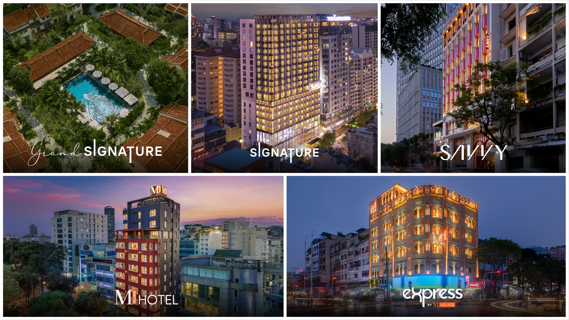 Các thương hiệu lưu trú nổi bật thuộc hệ sinh thái Modern Village Lifestyle (Ảnh: doanh nghiệp cung cấp)