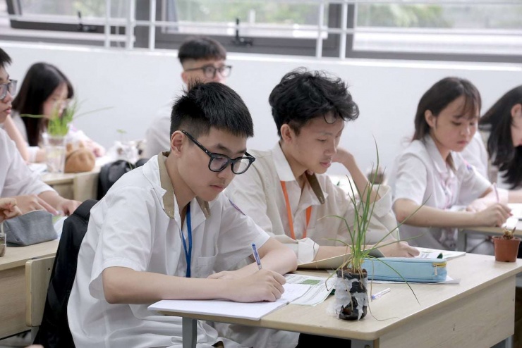 Học sinh Trường THPT Đỗ Mười, Hà Nội. Ảnh minh họa: Tào Nga