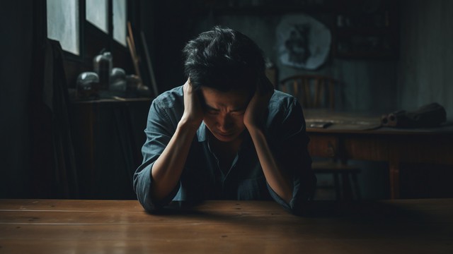 Anh nhận ra bản thân đã quá mù quáng khi luôn cố gắng hy sinh cho nhà vợ nhưng đổi lại chỉ là sự lợi dụng. Ảnh minh họa