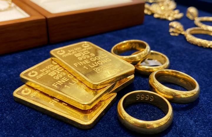 Vàng 9999 có hàm lượng tinh khiết gần như tuyệt đối. (Ảnh: AI)