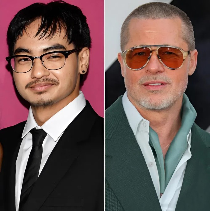 Maddox và Brad Pitt. Ảnh: Invision, Wire