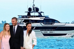 Cuộc sống nghỉ hè trên du thuyền hơn 500 tỷ đồng của nhà Beckham