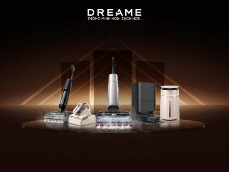 Dreame công bố loạt thiết bị hút bụi thông minh, có robot siêu lực 25.000mAh