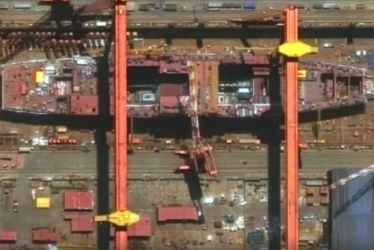 Siêu tàu sân bay hạt nhân Trung Quốc thành hình với tốc độ đáng kinh ngạc