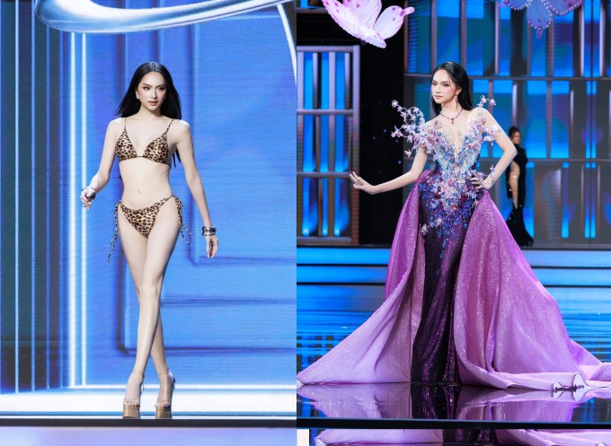 Hương Giang trong vòng thi bán kết.