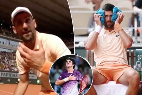 Djokovic vỡ mộng Grand Slam thứ 25, nổi cáu với người quay phim vì "kiệt quệ"