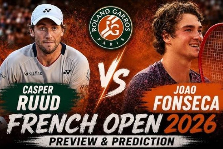 Tennis đỉnh cao Roland Garros: Ruud đấu "thần đồng" Fonseca, Zverev đua vô địch