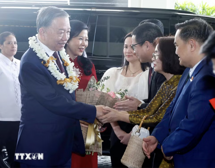 Tổng Bí thư, Chủ tịch nước Tô Lâm và Phu nhân bắt đầu thăm Philippines - 6