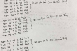 Tờ giấy nháp 'cầu điểm cao' gây chú ý của sĩ tử thi vào lớp 10
