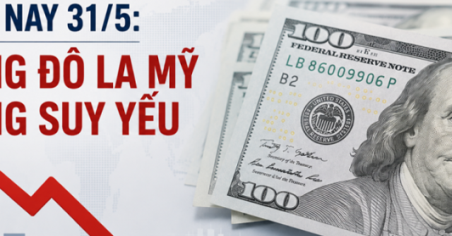 Tỷ giá USD hôm nay 31/5: Đồng Đô la Mỹ đang suy yếu