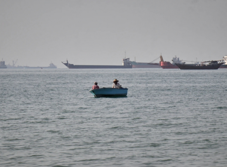 Eo biển Hormuz. Ảnh: AP