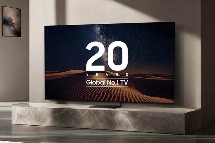 Samsung đang đứng đầu về doanh số TV trên toàn cầu.