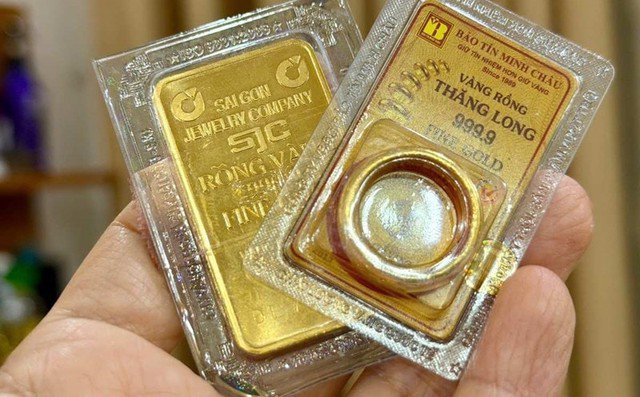 SJC niêm yết giá vàng miếng ở mức 156-159 triệu đồng/lượng
