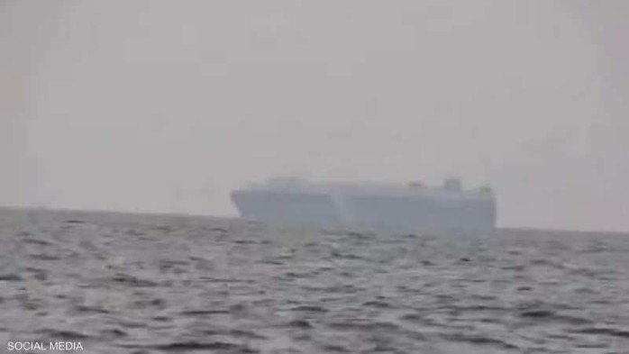 Tàu container MSC Sariska V gặp sự cố gần cảng Umm Qasr thuộc vùng biển Iraq hôm 1-6. Ảnh: Social Media
