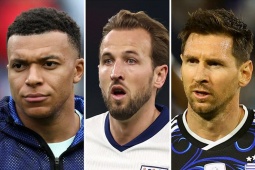 Nóng rực đua "Vua phá lưới" World Cup: Mbappe đọ tài Ronaldo, Messi & Harry Kane