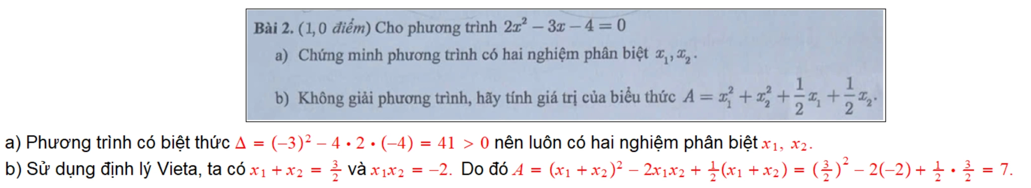 Gợi ý đáp án đề Toán thi vào lớp 10 ở TP HCM - 2