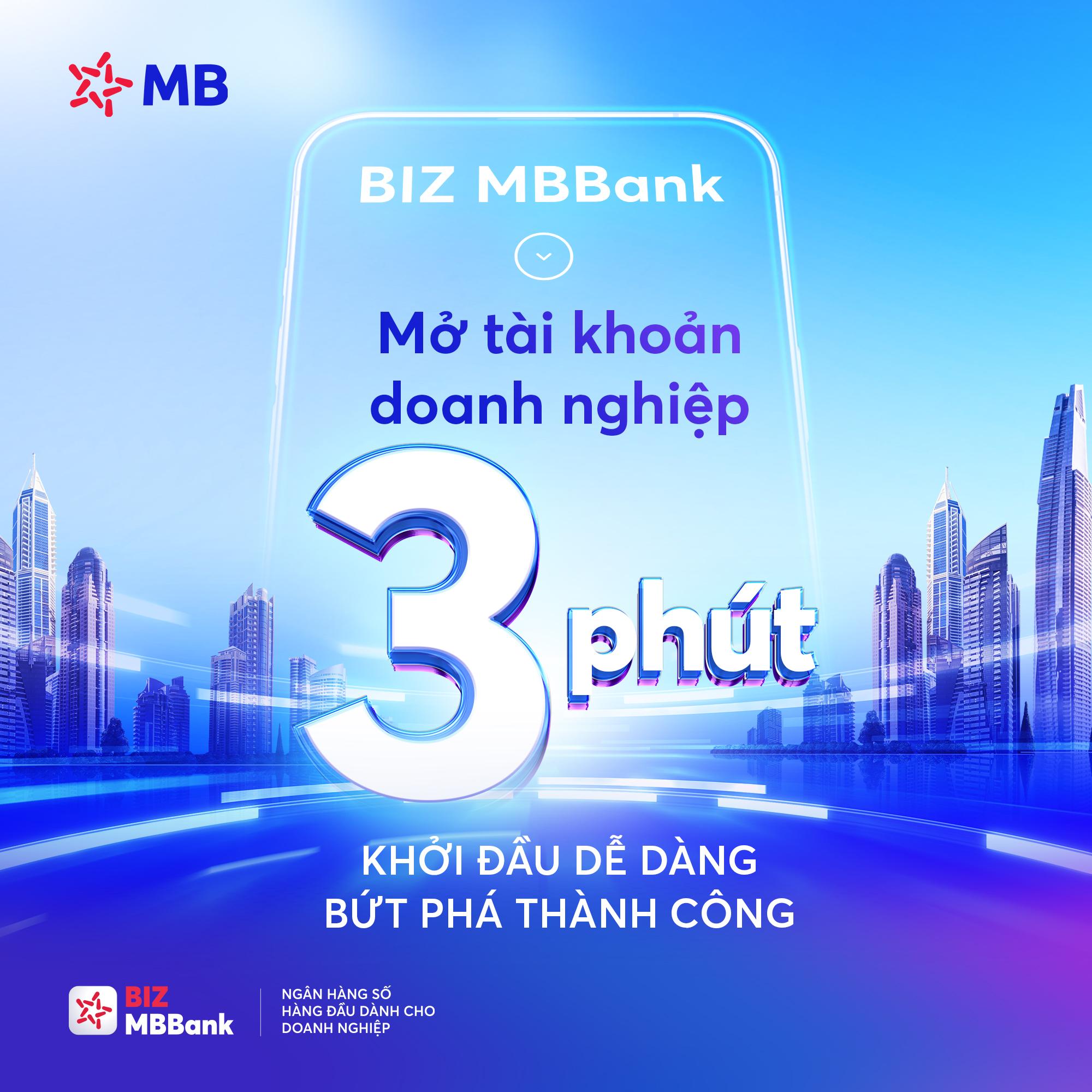 Mở tài khoản doanh nghiệp BIZ MBBank toàn trình số dễ dàng trong 3 phút