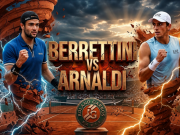 Tennis đỉnh cao Roland Garros: Berrettini - Arnaldi đấu trận lịch sử, Cobolli quyết hạ Aliassime