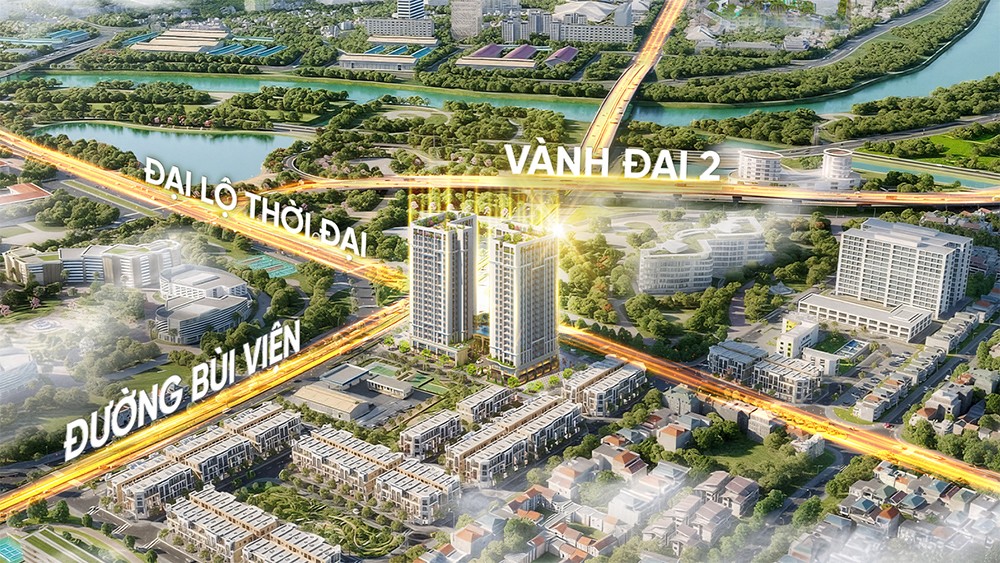 Vị trí chiến lược tại cửa ngõ phía Tây giúp The Zenith Hải Phòng sở hữu lợi thế kết nối chiến lược.