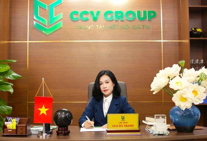 Chủ tịch CCV Group Mai Hà Trang bị khởi tố để điều tra hành vi lừa đảo. (Ảnh: CCV).