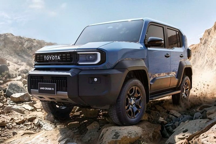 FJ mang đậm chất hoài cổ với lưới tản nhiệt dòng chữ "TOYOTA".