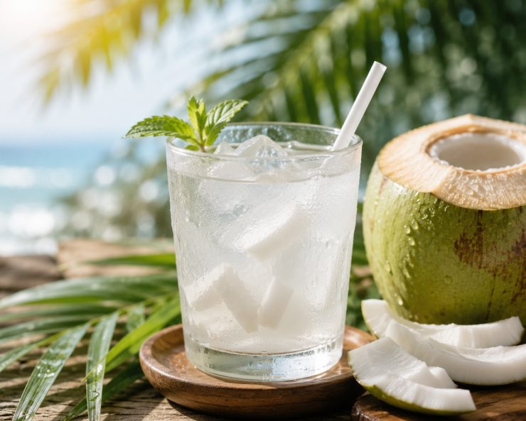 Nước dừa được nhiều người xem là thức uống tự nhiên giúp thanh nhiệt, giải khát và làm đẹp da.