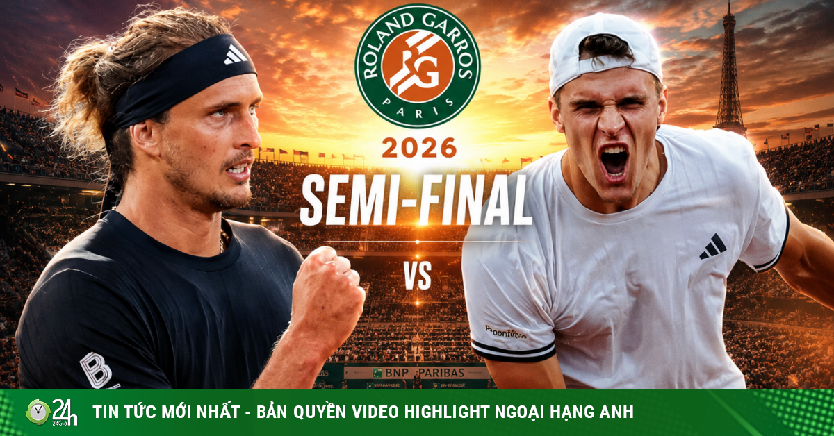 Bán kết tennis Roland Garros: Mensik thách thức Zverev, người Ý mơ ngôi vương
