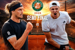 Bán kết tennis Roland Garros: Mensik thách thức Zverev, người Ý mơ ngôi vương