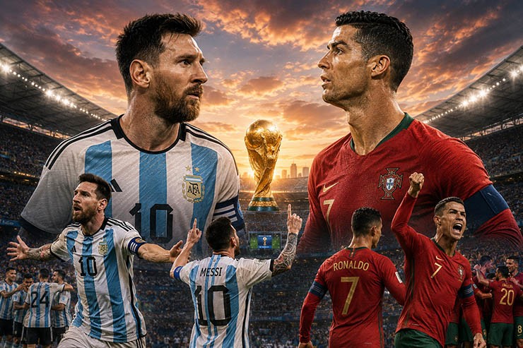 Người hâm mộ chờ đợi màn so tài giữa Messi và Ronaldo ở World Cup 2026