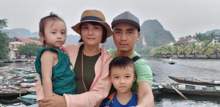 Gia đình anh Trương Huy Hoàng. Ảnh: Nhân vật cung cấp