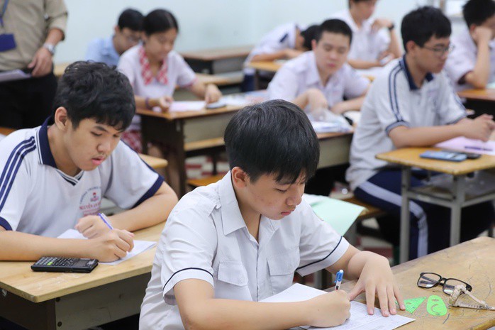 Kỳ thi lớp 10 năm 2026 ở TPHCM. Ảnh: Hoàng Triều