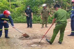 Cơ quan chức năng thông tin về tự bốc cháy ở sân nhà của hộ dân ở Sơn La