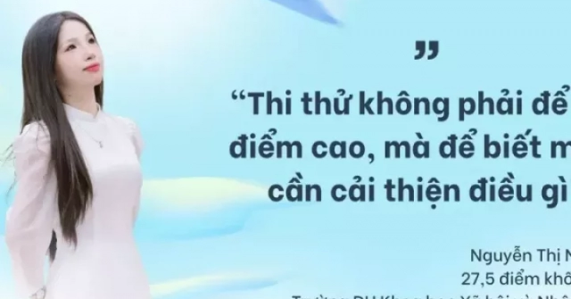 Nữ sinh đạt 27,5 điểm khối C chia sẻ cách tận dụng thi thử để tăng điểm trước kỳ thi THPT