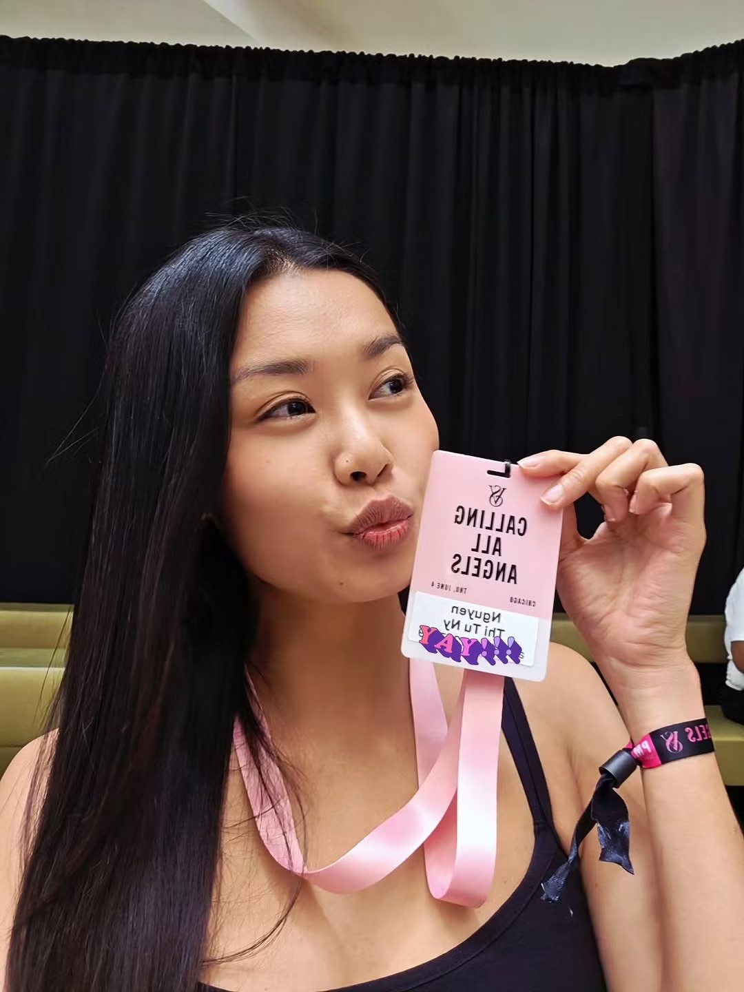 Tú Ny tại buổi casting của Victoria's Secret.