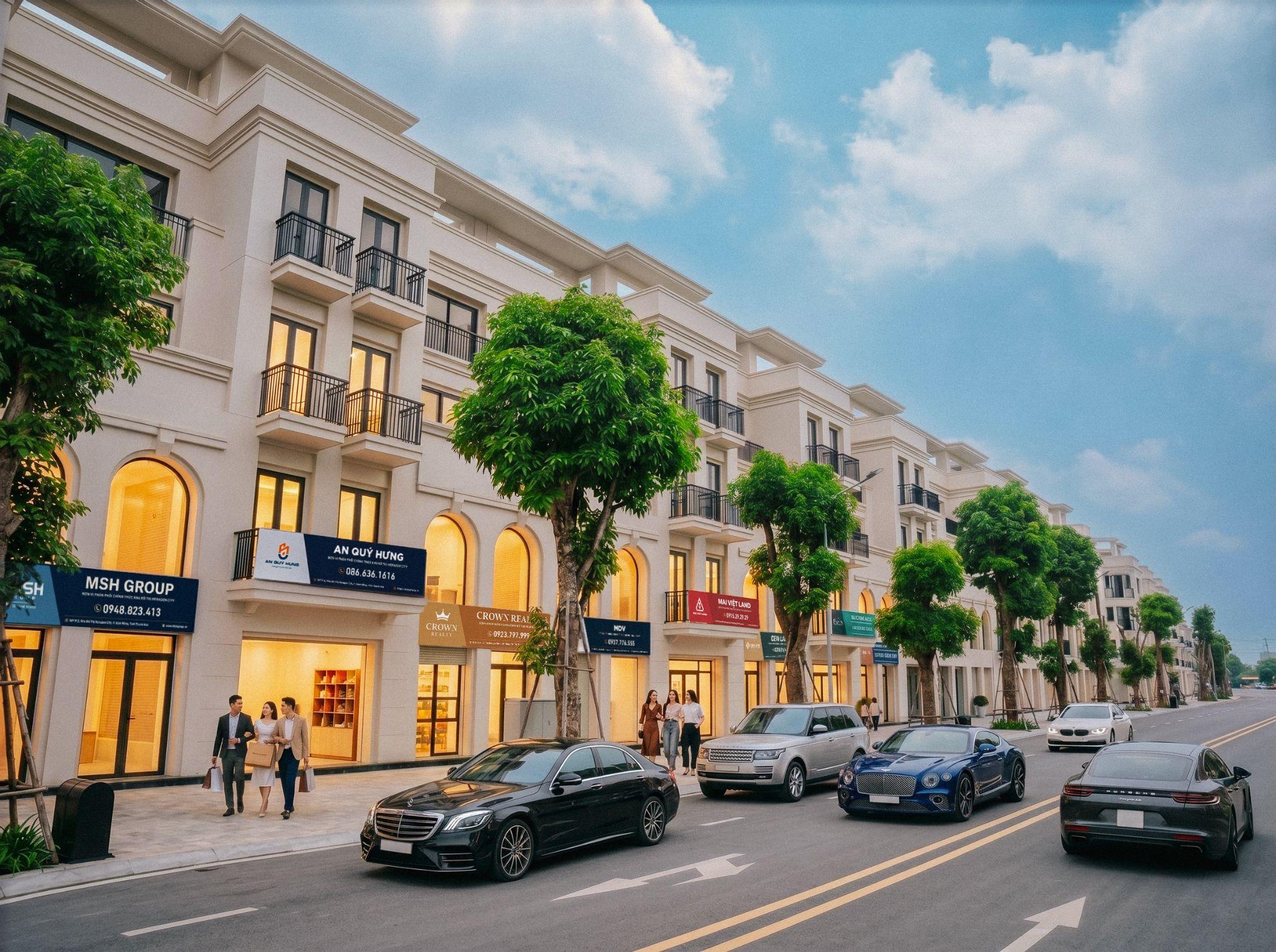 Heragon City được quy hoạch thấp tầng, cung ứng ra thị trường 1.292 sản phẩm đất và nhà phố