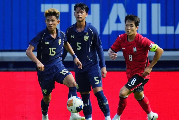 U23 Thái Lan chơi ngang ngửa với U23 Hàn Quốc
