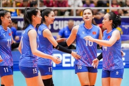 Video bóng chuyền nữ Việt Nam - Lebanon: Áp đảo toàn diện (AVC Nations Cup)