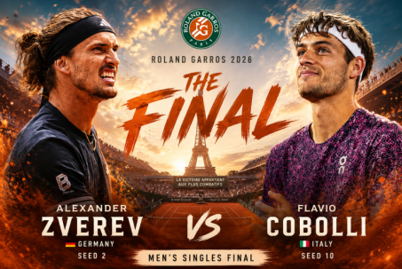 Chung kết tennis Roland Garros: Zverev trước cơ hội đổi đời, Cobolli mơ viết tiếp cổ tích