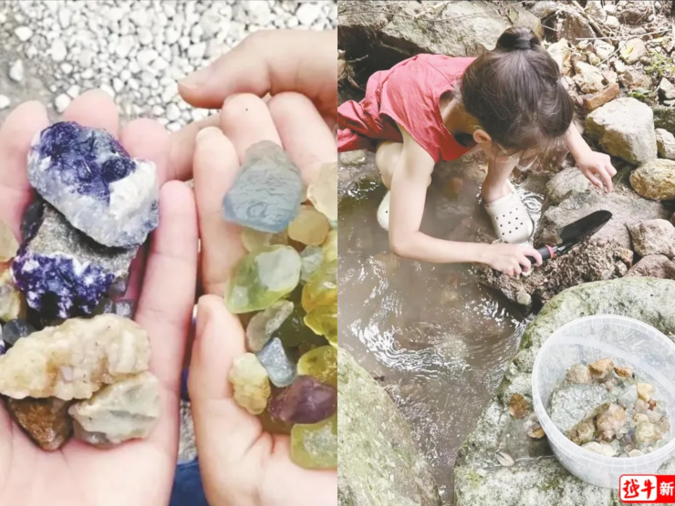 Du khách ùn ùn đổ về ngôi làng nhỏ để săn tìm “đá quý”. Ảnh: QQ