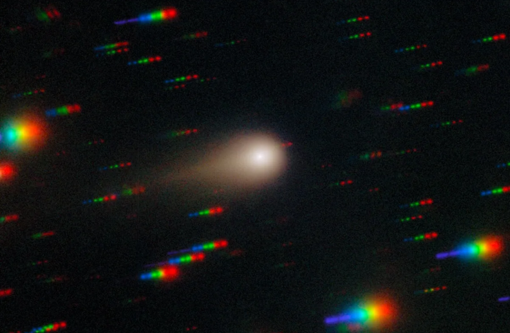 Sao chổi liên sao 3I/ATLAS đang trên hành trình rời xa Hệ Mặt Trời. Ảnh: NASA
