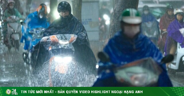 Hà Nội đón không khí lạnh từ tối mai, mưa lớn và nhiệt độ giảm còn 23 độ